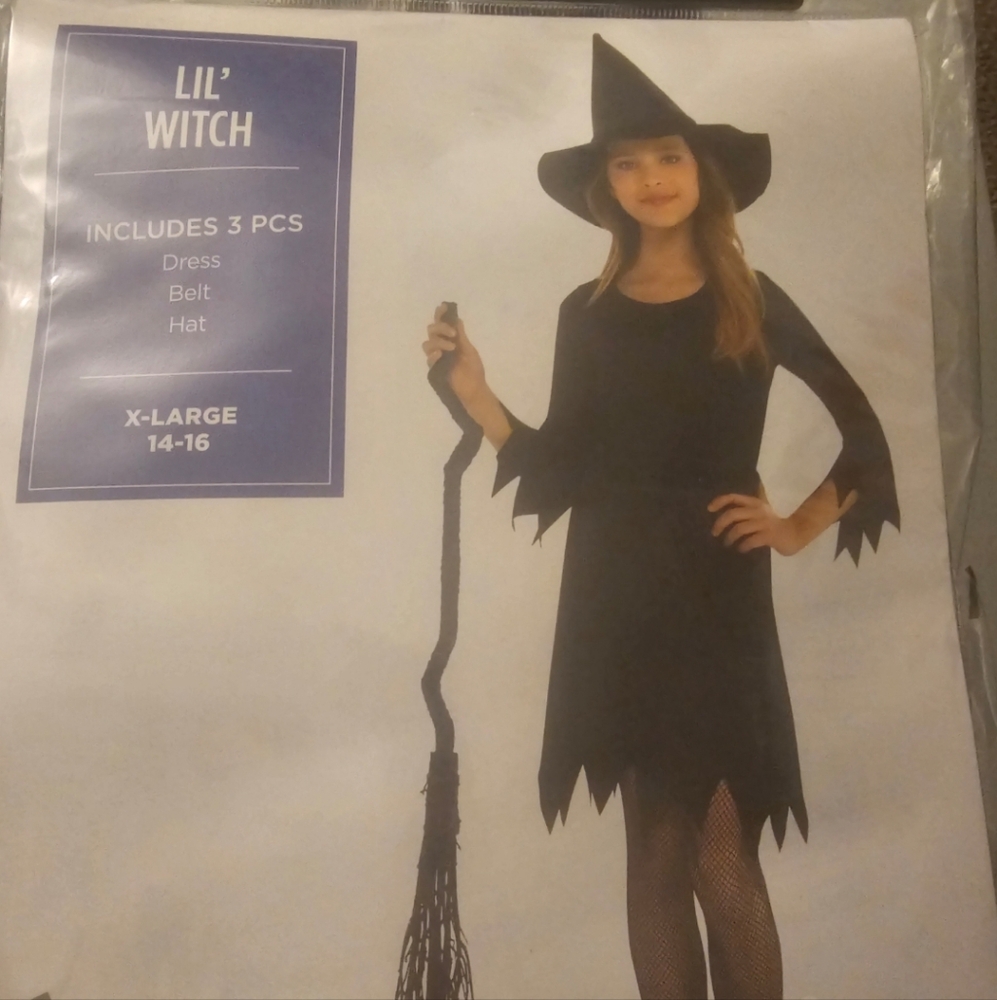 Lil' Witch Kids Costume - Black